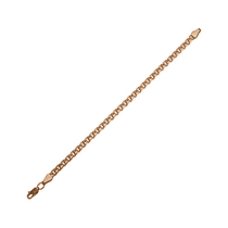 обзорное фото Золотой браслет Бисмарк без вставок 028508 Золотые браслеты без камней обзорное фото Золотой браслет Бисмарк без вставок 028508  Золотые браслеты без камней