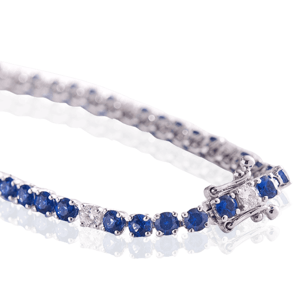 золотой браслет с сапфирами и бриллиантами золотой браслет с сапфирами и бриллиантами