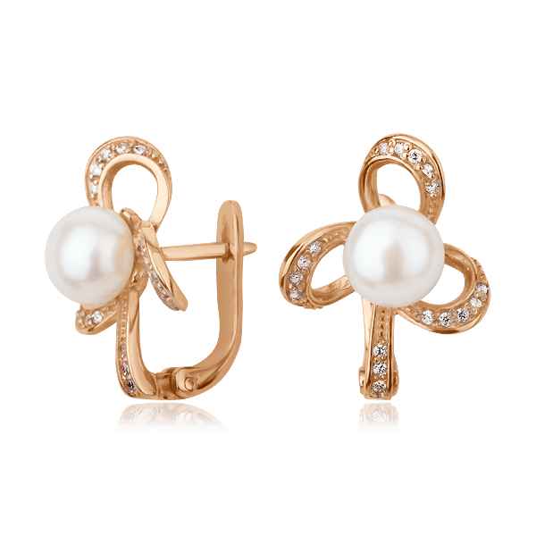 Золотые серьги с жемчугом 512393 детальное изображение ювелирного изделия Золотые серьги с жемчугом Золотые серьги с жемчугом 512393 детальное изображение ювелирного изделия Золотые серьги с жемчугом