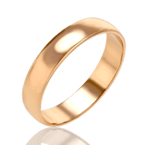 обзорное фото Золотое классическое кольцо обручальное 033345  Классические обручальные кольца из золота