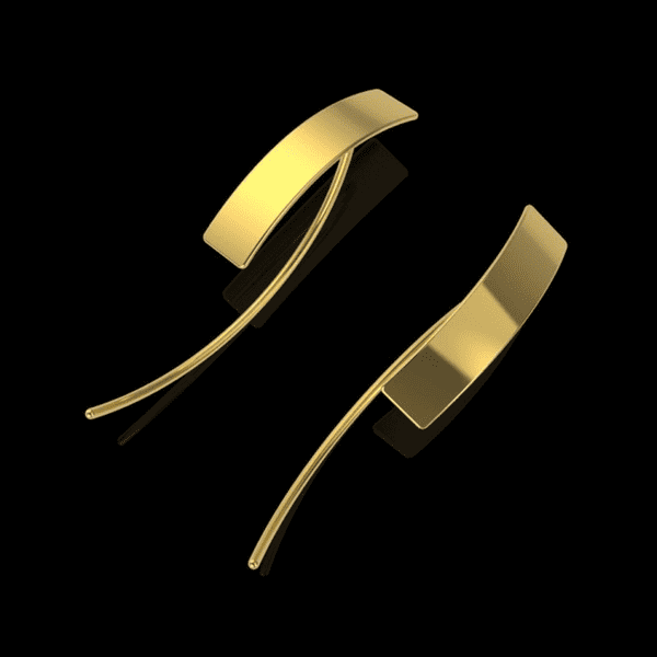 серьги золотые с пластиной серьги золотые с пластиной