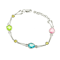 обзорное фото Браслет из белого золота 893028 Золотые браслеты с цирконием (фианитами) обзорное фото Браслет из белого золота 893028  Золотые браслеты с цирконием (фианитами)