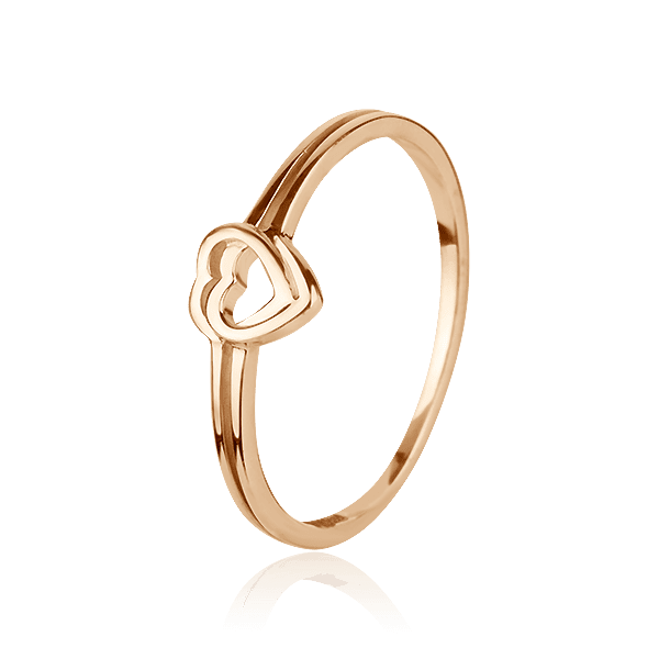 Золотое кольцо Сердце 027828 детальное изображение ювелирного изделия Золотые кольца без вставок Золотое кольцо Сердце 027828 детальное изображение ювелирного изделия Золотые кольца без вставок