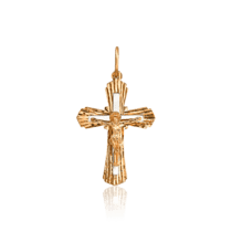 оглядове фото Натільний хрест з золота Розп'яття 035393