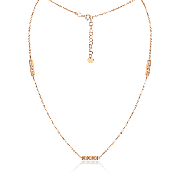 Колье из золота 585 пробы с фианитами 036217 детальное изображение ювелирного изделия Золотые колье с камнями Колье из золота 585 пробы с фианитами 036217 детальное изображение ювелирного изделия Золотые колье с камнями