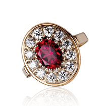 обзорное фото Женское золотое кольцо с розовым топазом Маргарет 033560 Золотые кольца обзорное фото Женское золотое кольцо с розовым топазом Маргарет 033560  Золотые кольца