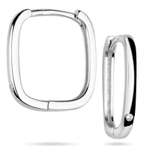 обзорное фото Серьги в серебре в виде квадрата без вставок 925 пробы 039581 Серебряные серьги с камнями обзорное фото Серьги в серебре в виде квадрата без вставок 925 пробы 039581  Серебряные серьги с камнями