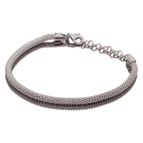 Серебряный браслет Попкорн 024151 детальное изображение ювелирного изделия Серебряные женские браслеты Серебряный браслет Попкорн 024151 детальное изображение ювелирного изделия Серебряные женские браслеты