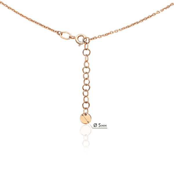 тонкая цепочка колье с фианитами тонкая цепочка колье с фианитами