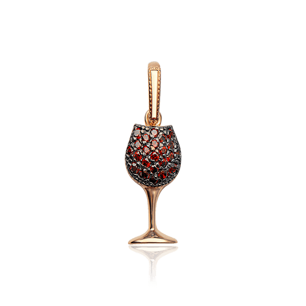 Золотой кулон Бокал 029582 детальное изображение ювелирного изделия Золотые кулоны с фианитом Золотой кулон Бокал 029582 детальное изображение ювелирного изделия Золотые кулоны с фианитом