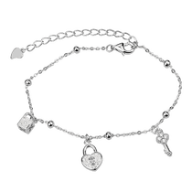 обзорное фото Невероятный серебряный браслет на руку с различными декоративными элементами и фианитами 039691 Серебряные женские браслеты обзорное фото Невероятный серебряный браслет на руку с различными декоративными элементами и фианитами 039691  Серебряные женские браслеты