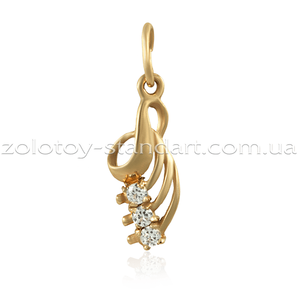 Золотой подвес 3784 детальное изображение ювелирного изделия Золотые кулоны с фианитом Золотой подвес 3784 детальное изображение ювелирного изделия Золотые кулоны с фианитом