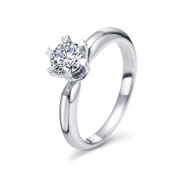 Золотое кольцо с бриллиантом для предложения Руки и Сердца 024564 детальное изображение ювелирного изделия Золотые кольца для помолвки с бриллиантом