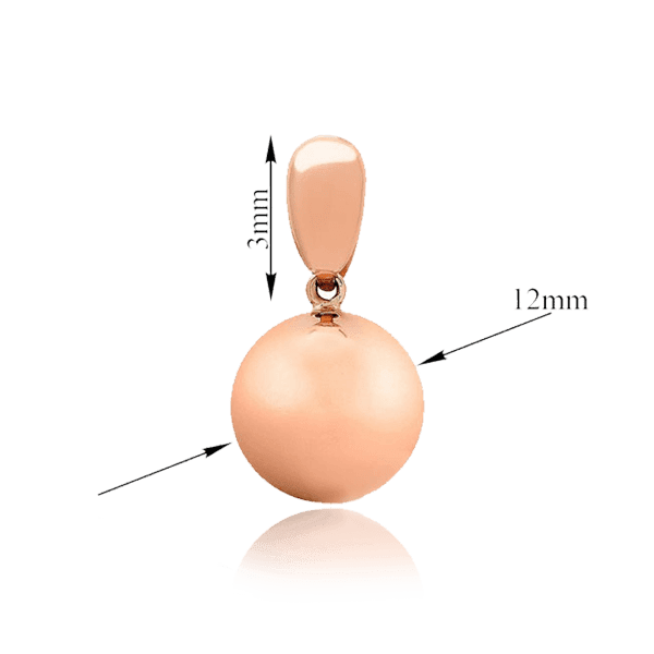 Золотой подвес Шар 030247