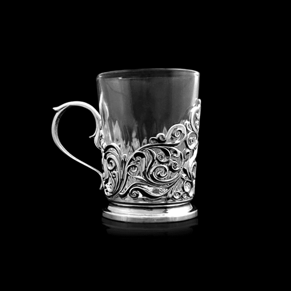 Срібний підсклянник з узором 035565 детальне зображення ювелірного виробу Срібний підсклянник з узором 035565 детальне зображення ювелірного виробу