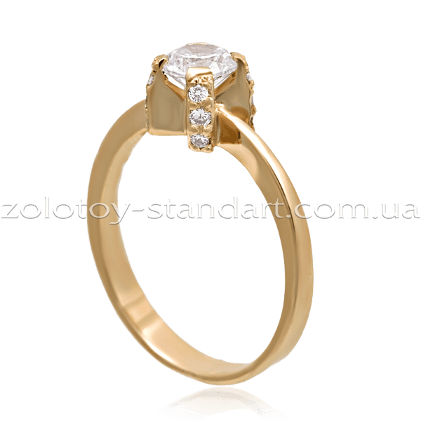 Золотое кольцо с цирконием 1083 Золотое кольцо с цирконием 1083