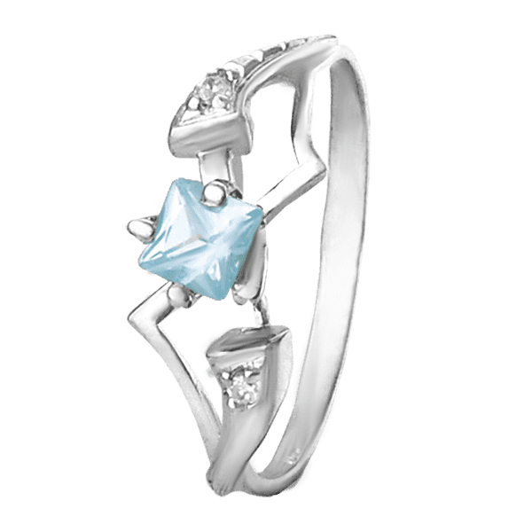 Серебряное кольцо К2ФТ1/025 детальное изображение ювелирного изделия Серебряные кольца со вставками Серебряное кольцо К2ФТ1/025 детальное изображение ювелирного изделия Серебряные кольца со вставками