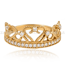обзорное фото Золотое кольцо Корона 1427  Золотые кольца Короны