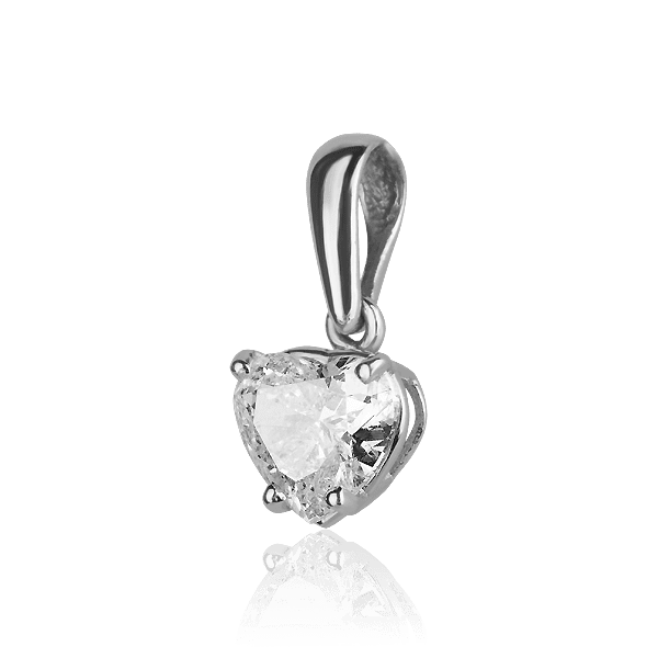 Золотой подвес с бриллиантом Сердце Золотой подвес с бриллиантом Сердце