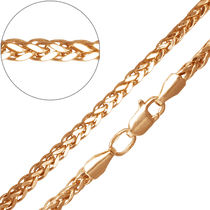 обзорное фото Золотая цепочка Колосок 34555 Золотые цепочки плетение Колосок обзорное фото Золотая цепочка Колосок 34555  Золотые цепочки плетение Колосок