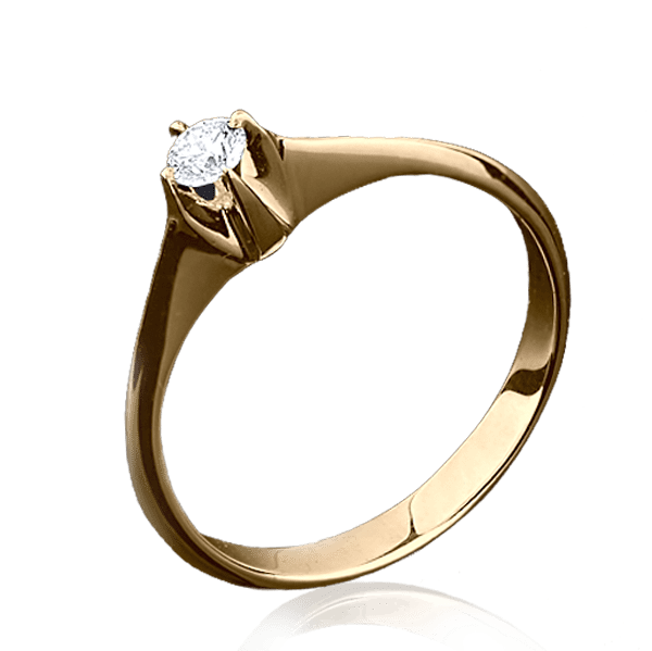 Кольцо из красного золота с бриллиантом 1011 детальное изображение ювелирного изделия Золотые кольца для помолвки с бриллиантом Кольцо из красного золота с бриллиантом 1011 детальное изображение ювелирного изделия Золотые кольца для помолвки с бриллиантом