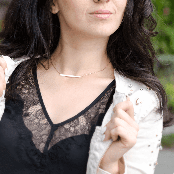 Золотое колье с фианитом 026565 Золотое колье с фианитом 026565