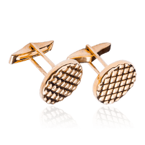 обзорное фото Запонки из желтого золота 585 пробы 033041 Золотые запонки обзорное фото Запонки из желтого золота 585 пробы 033041  Золотые запонки