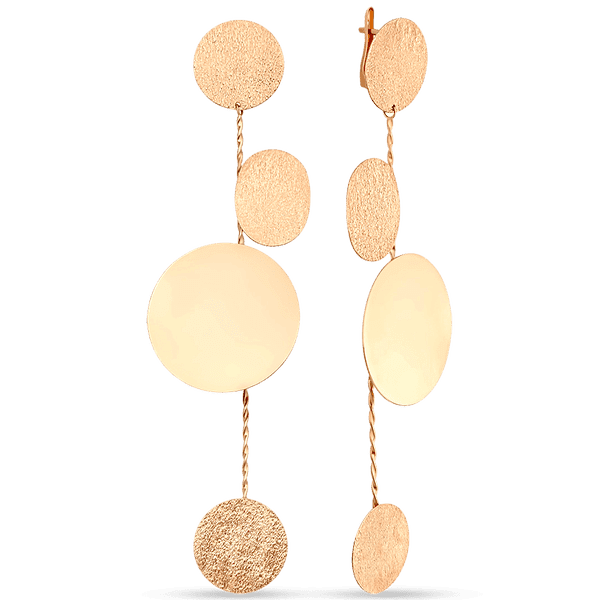 Золотые длинные вечерние серьги без вставок 038146 детальное изображение ювелирного изделия Золотые длинные серьги Золотые длинные вечерние серьги без вставок 038146 детальное изображение ювелирного изделия Золотые длинные серьги