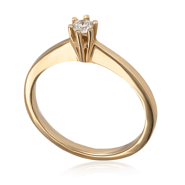 Золотое кольцо с бриллиантом 11385 детальное изображение ювелирного изделия Золотые кольца для помолвки с бриллиантом Золотое кольцо с бриллиантом 11385 детальное изображение ювелирного изделия Золотые кольца для помолвки с бриллиантом