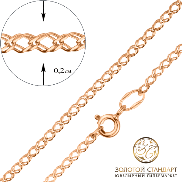 Золотая цепочка Рембо шпрингельный замок Золотая цепочка Рембо шпрингельный замок