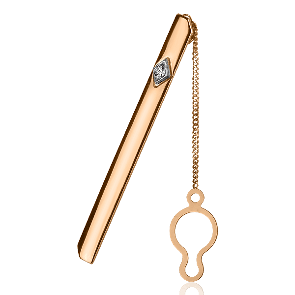 Золотой зажим для галстука 09008 детальное изображение ювелирного изделия Зажимы для галстука золотые Золотой зажим для галстука 09008 детальное изображение ювелирного изделия Зажимы для галстука золотые