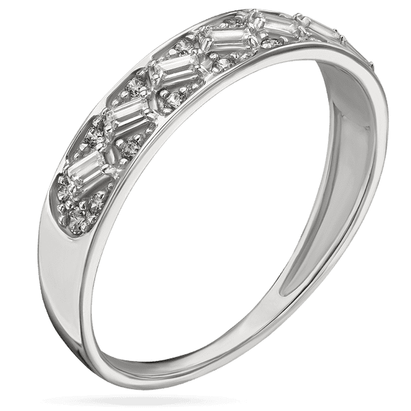 Кольцо блестящее из белого золота 034735 детальное изображение ювелирного изделия Золотые кольца Кольцо блестящее из белого золота 034735 детальное изображение ювелирного изделия Золотые кольца