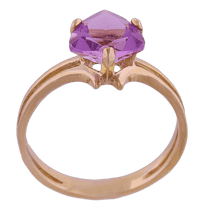 обзорное фото Золотое кольцо с аметистом 398401 Золотые кольца с аметистом обзорное фото Золотое кольцо с аметистом 398401  Золотые кольца с аметистом