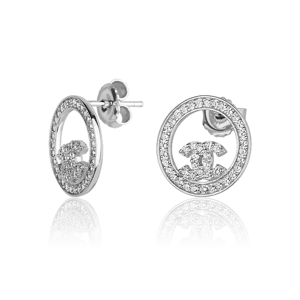 Серебряные серьги-гвоздики с фианитами 027359 детальное изображение ювелирного изделия Серебряные серьги с камнями Серебряные серьги-гвоздики с фианитами 027359 детальное изображение ювелирного изделия Серебряные серьги с камнями