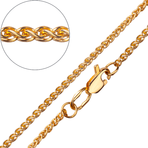 Золотая цепочка плетение Спига 034270 детальное изображение ювелирного изделия Золотые цепочки Золотая цепочка плетение Спига 034270 детальное изображение ювелирного изделия Золотые цепочки