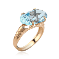 обзорное фото Золотое кольцо с топазом 023953 Золотые кольца с топазом обзорное фото Золотое кольцо с топазом 023953  Золотые кольца с топазом