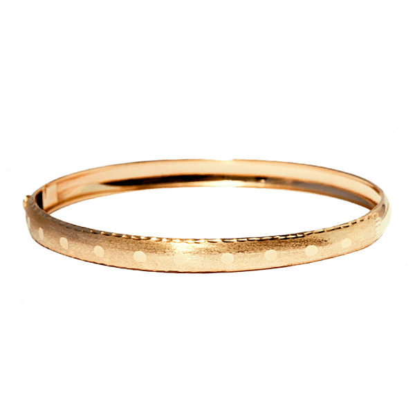 Золотой браслет жесткий 820046 детальное изображение ювелирного изделия Золотой браслет кольцом