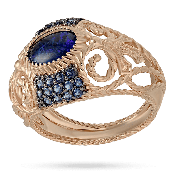 Золотой женский перстень с опалом 034165 детальное изображение ювелирного изделия Золотые кольца Золотой женский перстень с опалом 034165 детальное изображение ювелирного изделия Золотые кольца