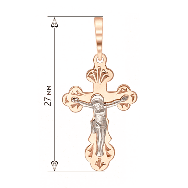 Золотой детский крестик с распятием Спаси та збережи Золотой детский крестик с распятием Спаси та збережи