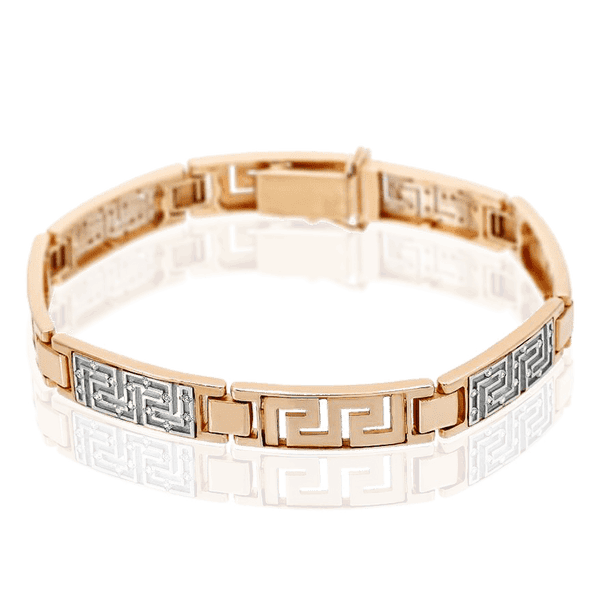 Золотой браслет женский Меандр 036829 детальное изображение ювелирного изделия Золотые браслеты Золотой браслет женский Меандр 036829 детальное изображение ювелирного изделия Золотые браслеты