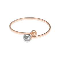 обзорное фото Браслет в стиле Dior из красного и белого золота 028507 Женские золотые браслеты обзорное фото Браслет в стиле Dior из красного и белого золота 028507  Женские золотые браслеты