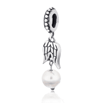 обзорное фото Серебряный подвес-шарм с жемчужиной 025009 Серебряные подвесы-шармы (бусины) обзорное фото Серебряный подвес-шарм с жемчужиной 025009  Серебряные подвесы-шармы (бусины)