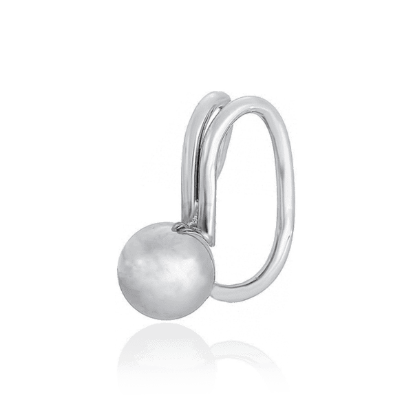Серебряные серьги каффы без прокола Шарик 031689 детальное изображение ювелирного изделия Серебряные серьги Серебряные серьги каффы без прокола Шарик 031689 детальное изображение ювелирного изделия Серебряные серьги