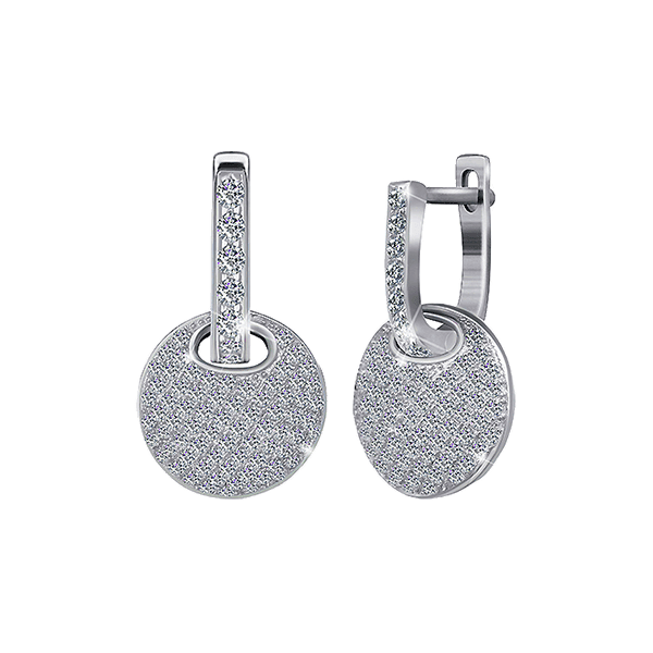 Серебряные серьги с фианитом 025550 детальное изображение ювелирного изделия Серебряные серьги с камнями Серебряные серьги с фианитом 025550 детальное изображение ювелирного изделия Серебряные серьги с камнями