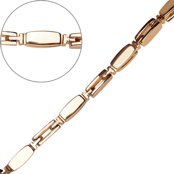 Золотий литий браслет в червоному золоті 032054 детальне зображення ювелірного виробу Золотий литий браслет в червоному золоті 032054 детальне зображення ювелірного виробу