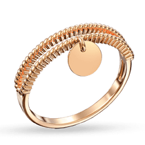 обзорное фото Золотое кольцо с монеткой без вставок 040101 Золотые кольца без вставок обзорное фото Золотое кольцо с монеткой без вставок 040101  Золотые кольца без вставок