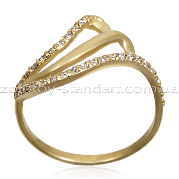 Золотое кольцо 11898 детальное изображение ювелирного изделия Золотые кольца с фианитом Золотое кольцо 11898 детальное изображение ювелирного изделия Золотые кольца с фианитом