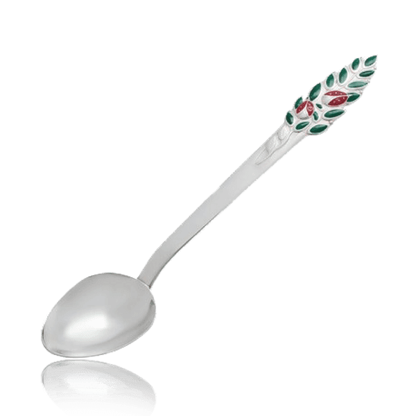 Серебряная ложка 030742 детальное изображение ювелирного изделия Серебряные детские ложечки Серебряная ложка 030742 детальное изображение ювелирного изделия Серебряные детские ложечки