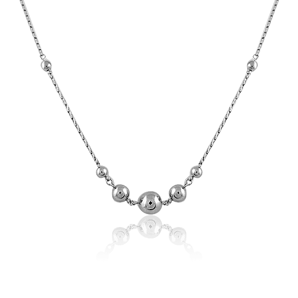 Серебряное колье Шарики 030139 детальное изображение ювелирного изделия Серебряные колье Серебряное колье Шарики 030139 детальное изображение ювелирного изделия Серебряные колье