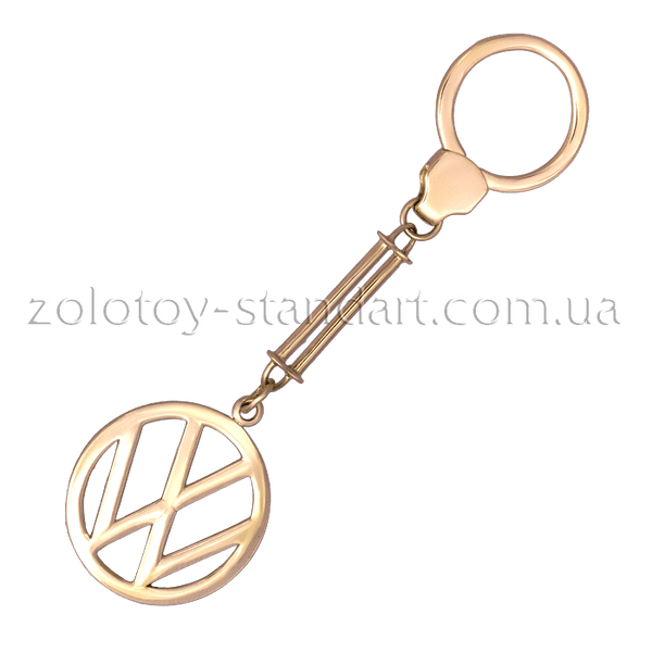 Золотой брелок Volkswagen  1,6,0089 детальное изображение ювелирного изделия Брелок из золота